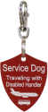 Service Dog Engraved Travel Tag