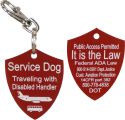 Travel ID Tag For Service Dog Travel Information Packet