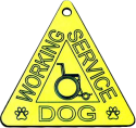 Working Service Dog Triangle ID Tag