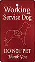 Service Dog Engraved Aluminum Badge