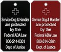 Engraved Service Dog Tag