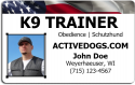 K9 Trainer ID Badge