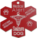Medical Alert Seizure Dog Tag