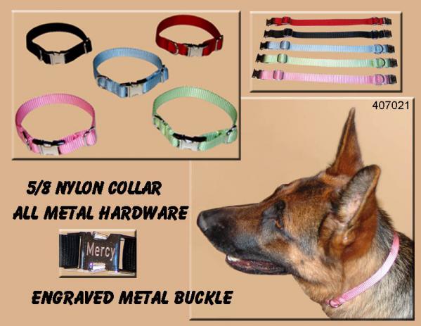Nylon Dog Collar 5/8"