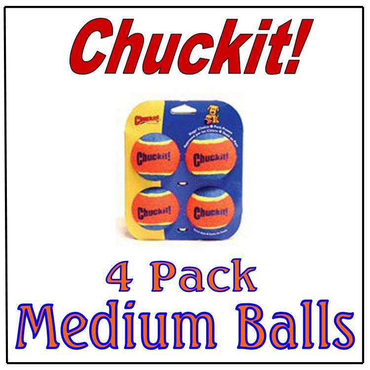 Chuckit Medium Tennis Balls 4Pk.