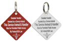 Disabled Handler with Service Dog ID Tag