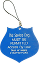 Mobility Service Dog Plastic Engraved ID Tag